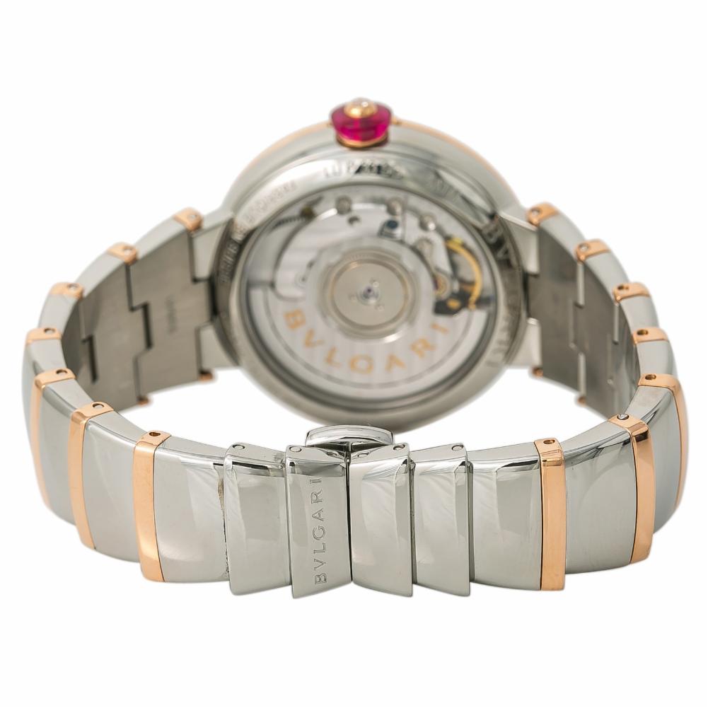 Bvlgari Lvcea LUP 33 SG 18k Rose Gold Two Tone Automatic Ladies