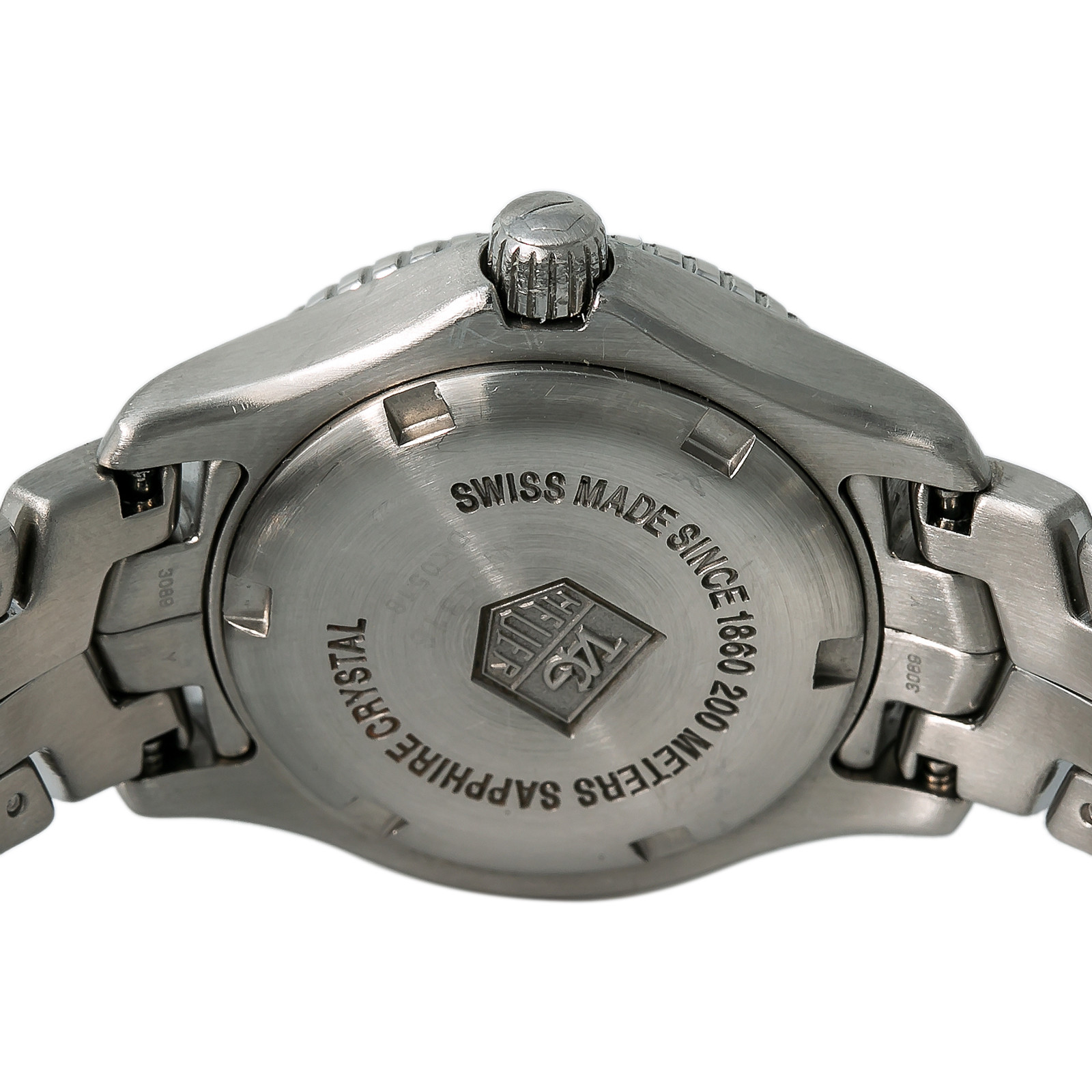 TAG HEUER 1860 【ジャンク】 Tag Heuer Link WJ1316 Women's Quartz Watch Blue MOP Dial SS 27mm