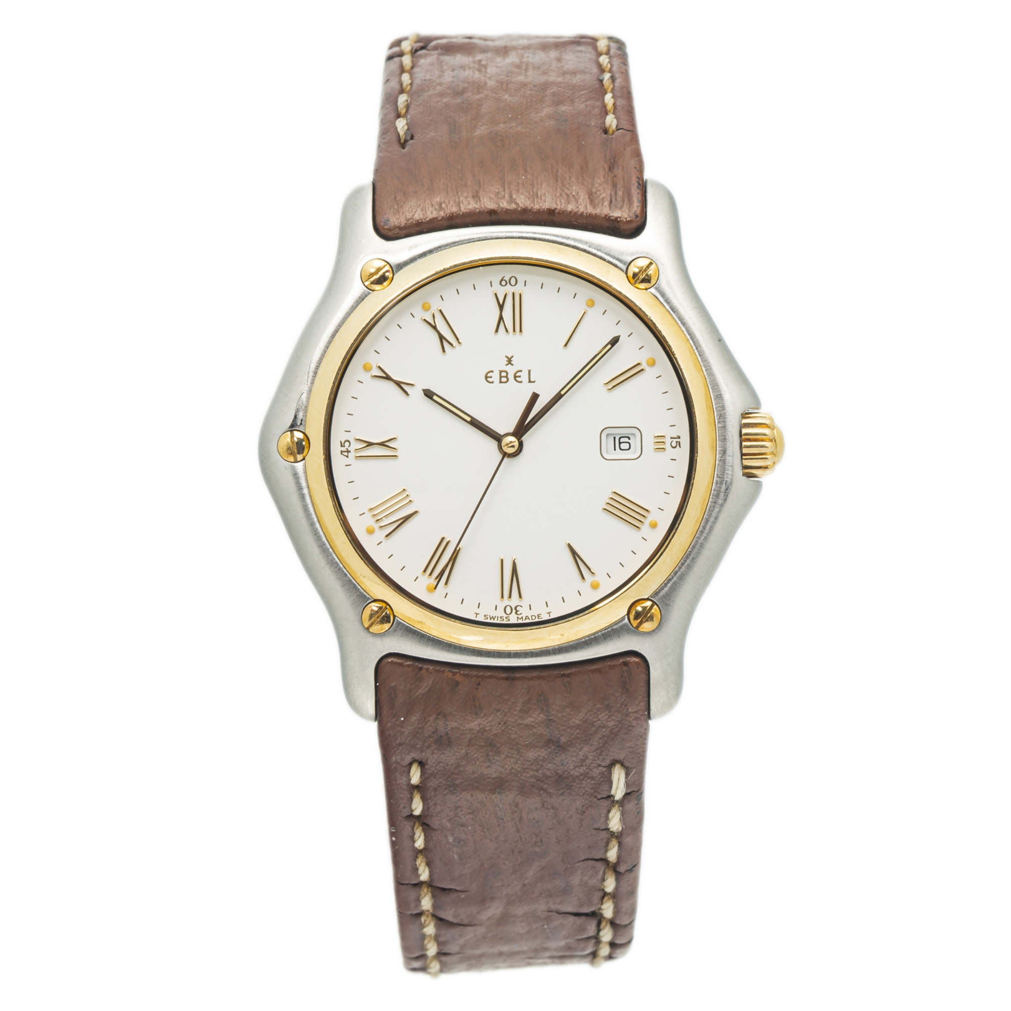 EBEL　エベル 1911　アナログ腕時計　クォーツ　187902　使用品 Ebel 1911 187902 18k Yellow Gold Two Tone Factory Strap Quartz