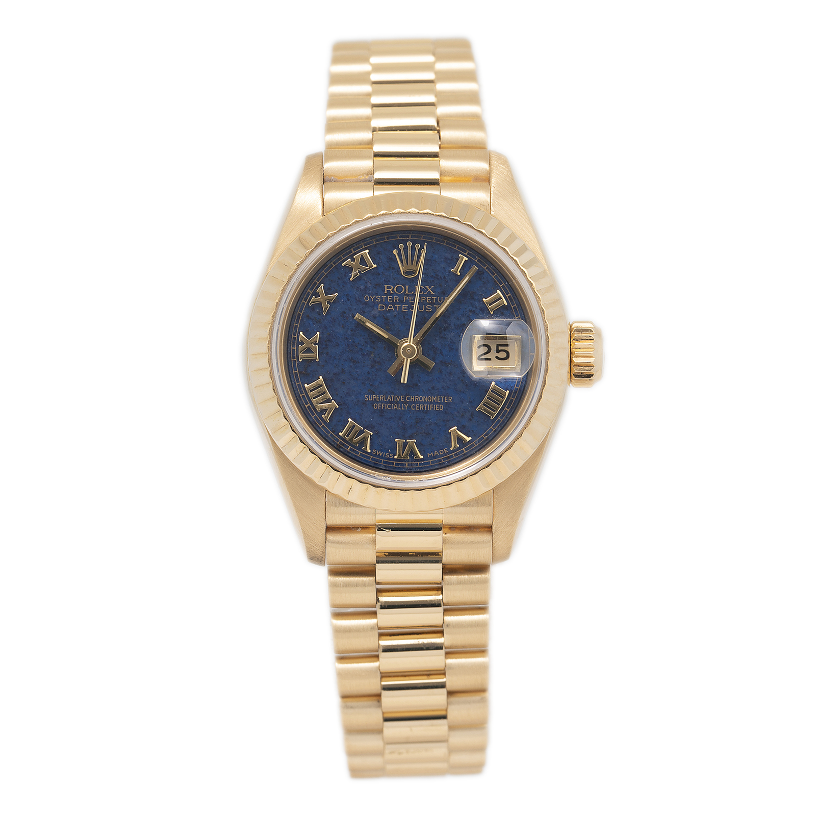 トップス 2025S/S YEAH RIGHT!! Rolex Datejust 69178 18K YG President Azurite Stone Blue Dial