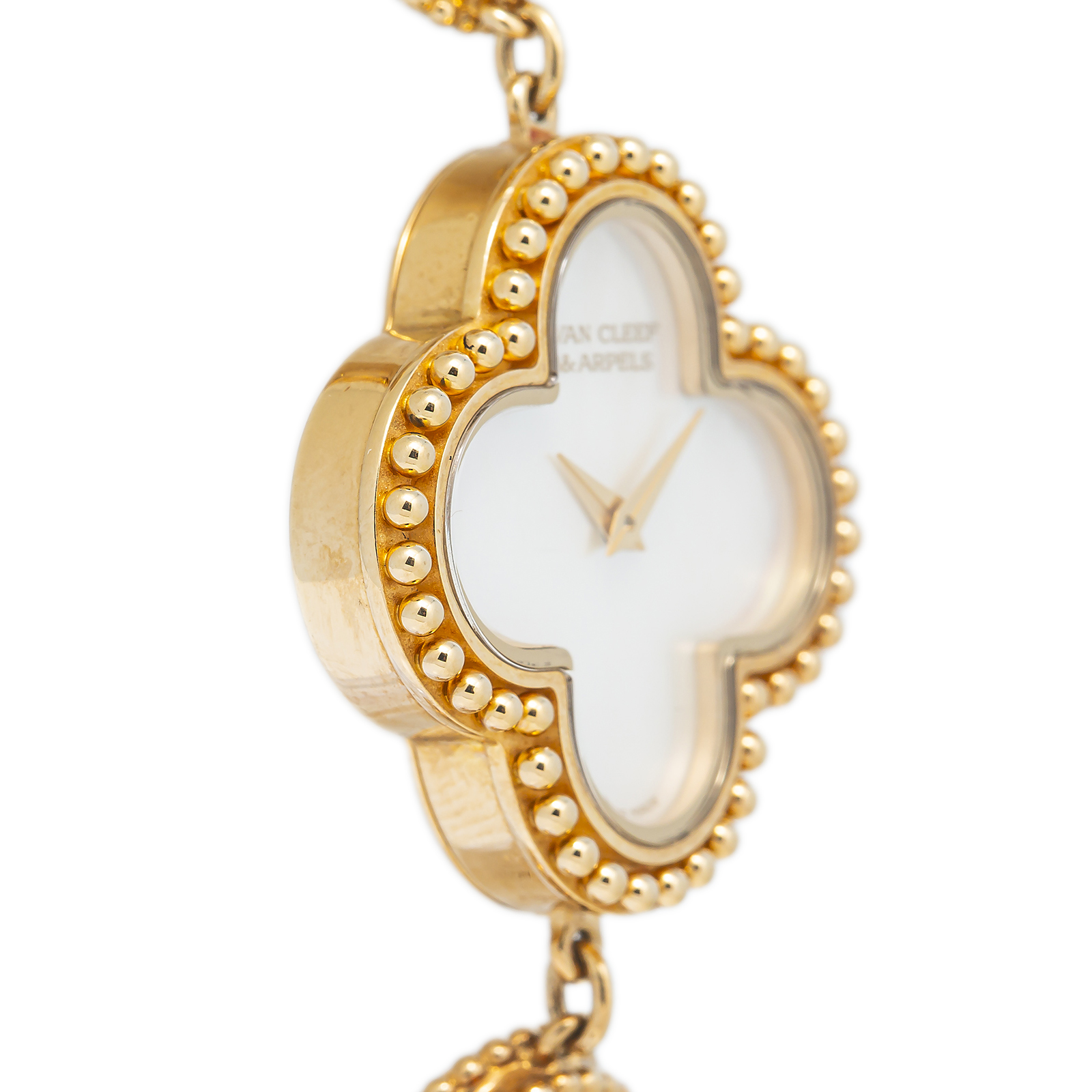 Van Cleef & Arpels Alhambra VCARO40T00 B/P 18k YG Quartz Ladies