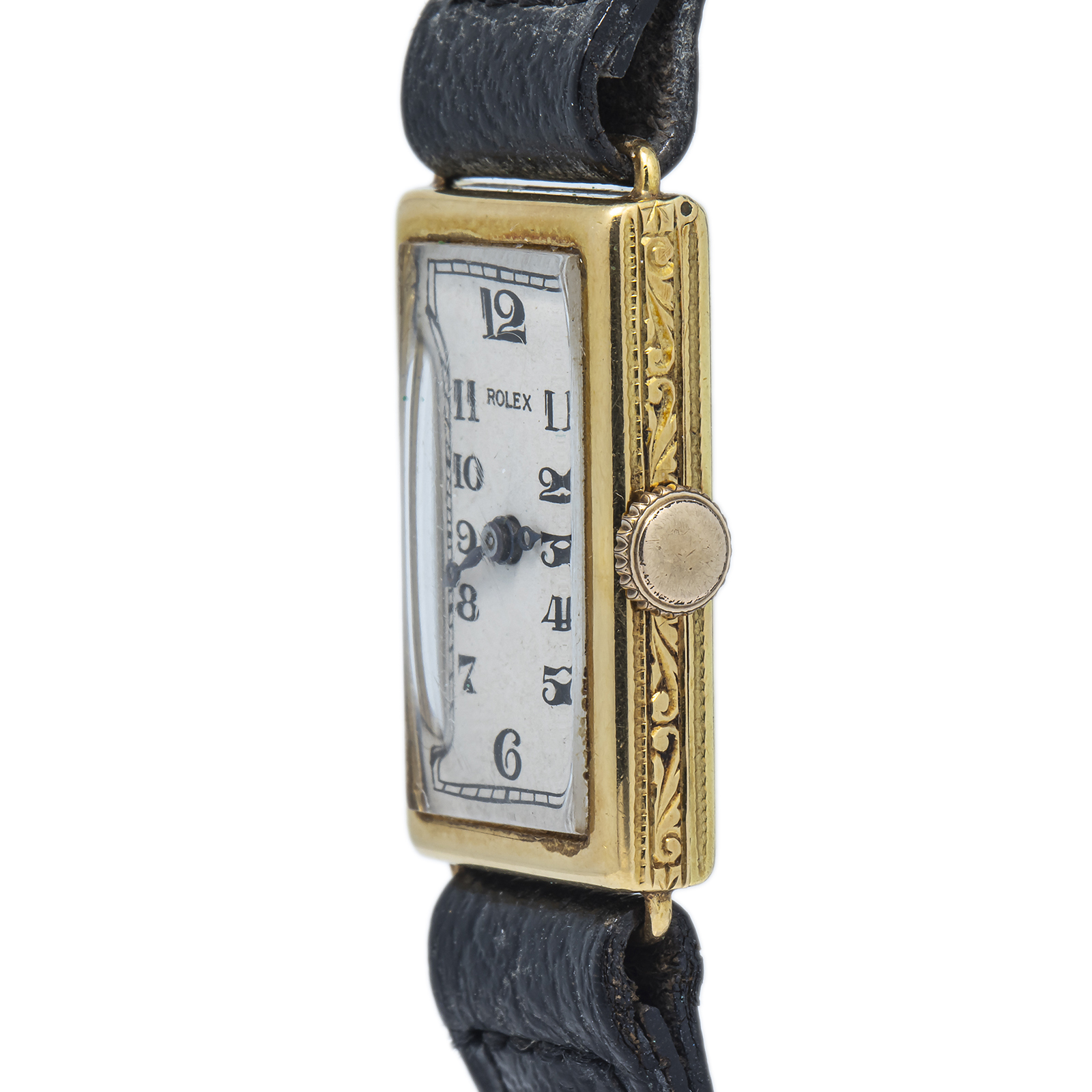 Rolex Prima Tank Vintage 18K Gold Rectangle Manual Winding Watch