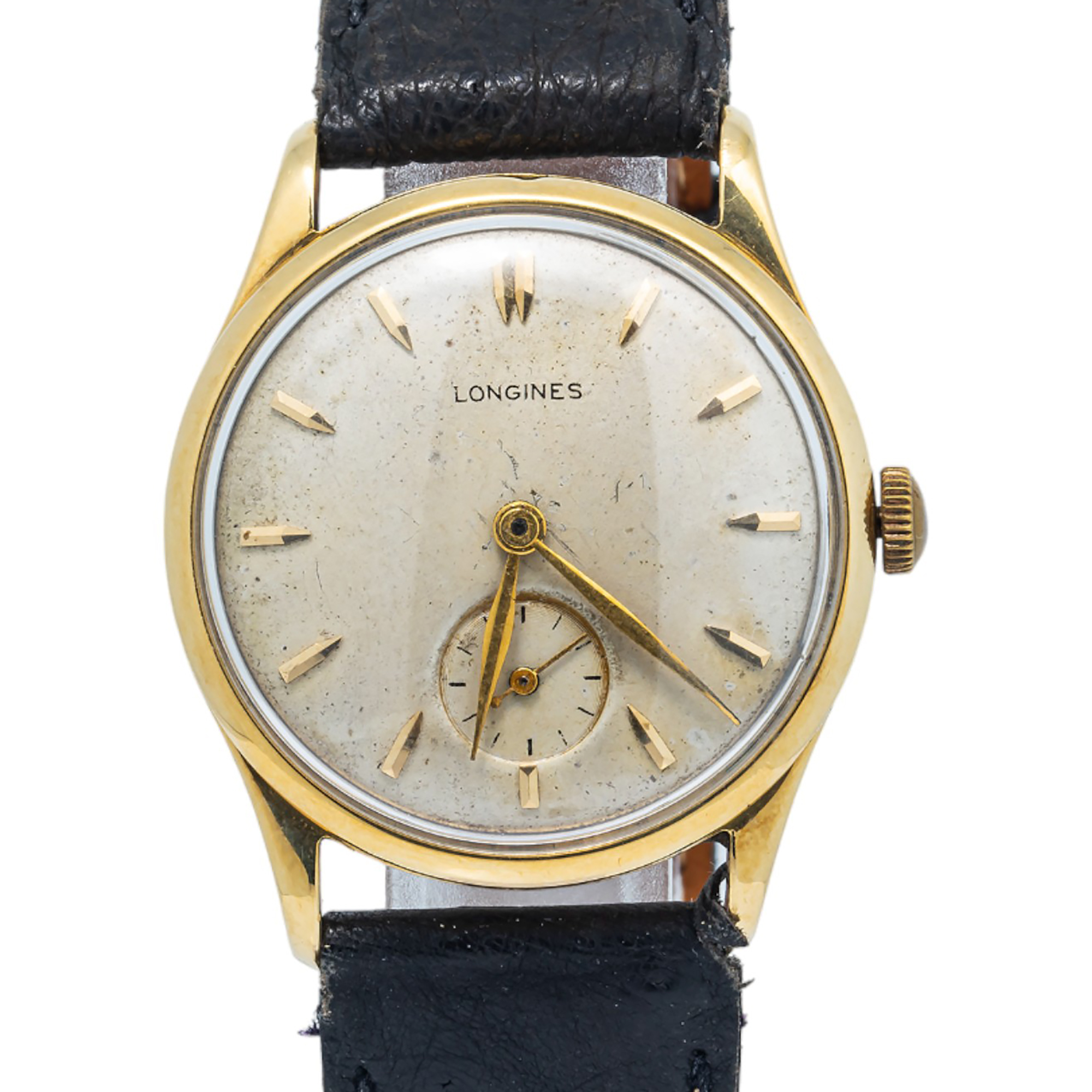 Longines Calatrava 4858 Vintage 18k Yellow Gold Manual Winding