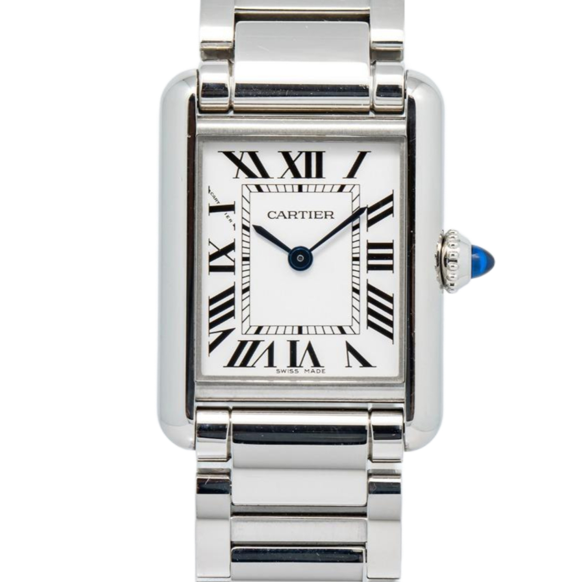Cartier Tank Must 4322 WSTA0051 MINT Silver Dial Quartz Ladies
