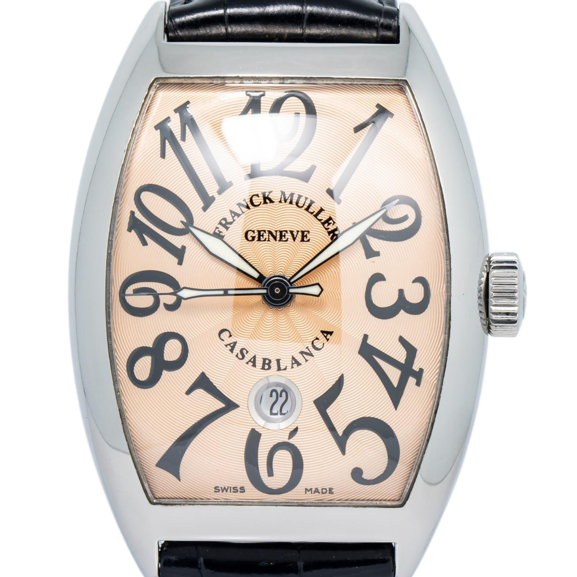 Franck Muller Casablanca 8880 C DT Stainless Salmon Pink Dial Auto