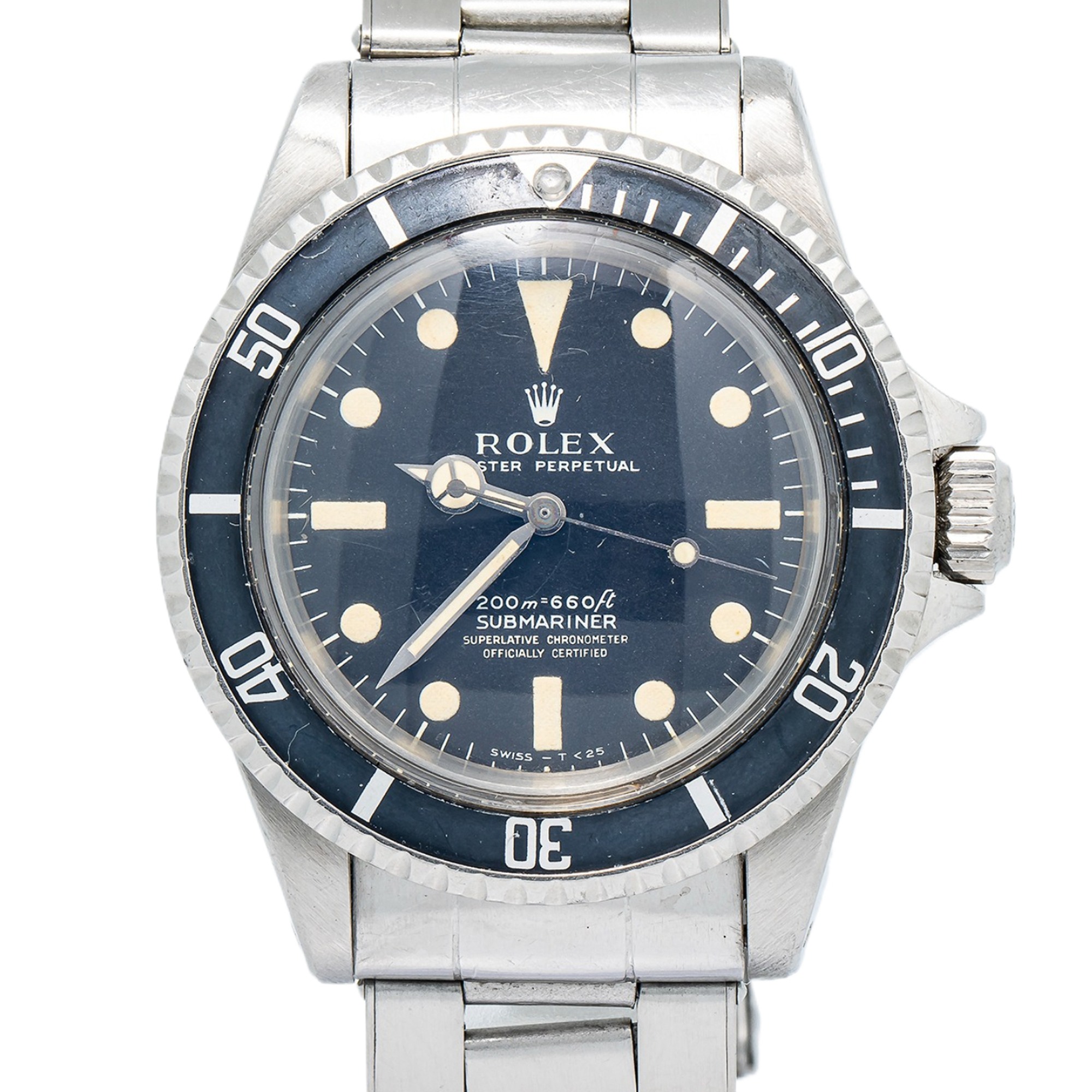 Rolex Submariner 5512 1970 2.4 Million Patina Matte Vintage Rivet