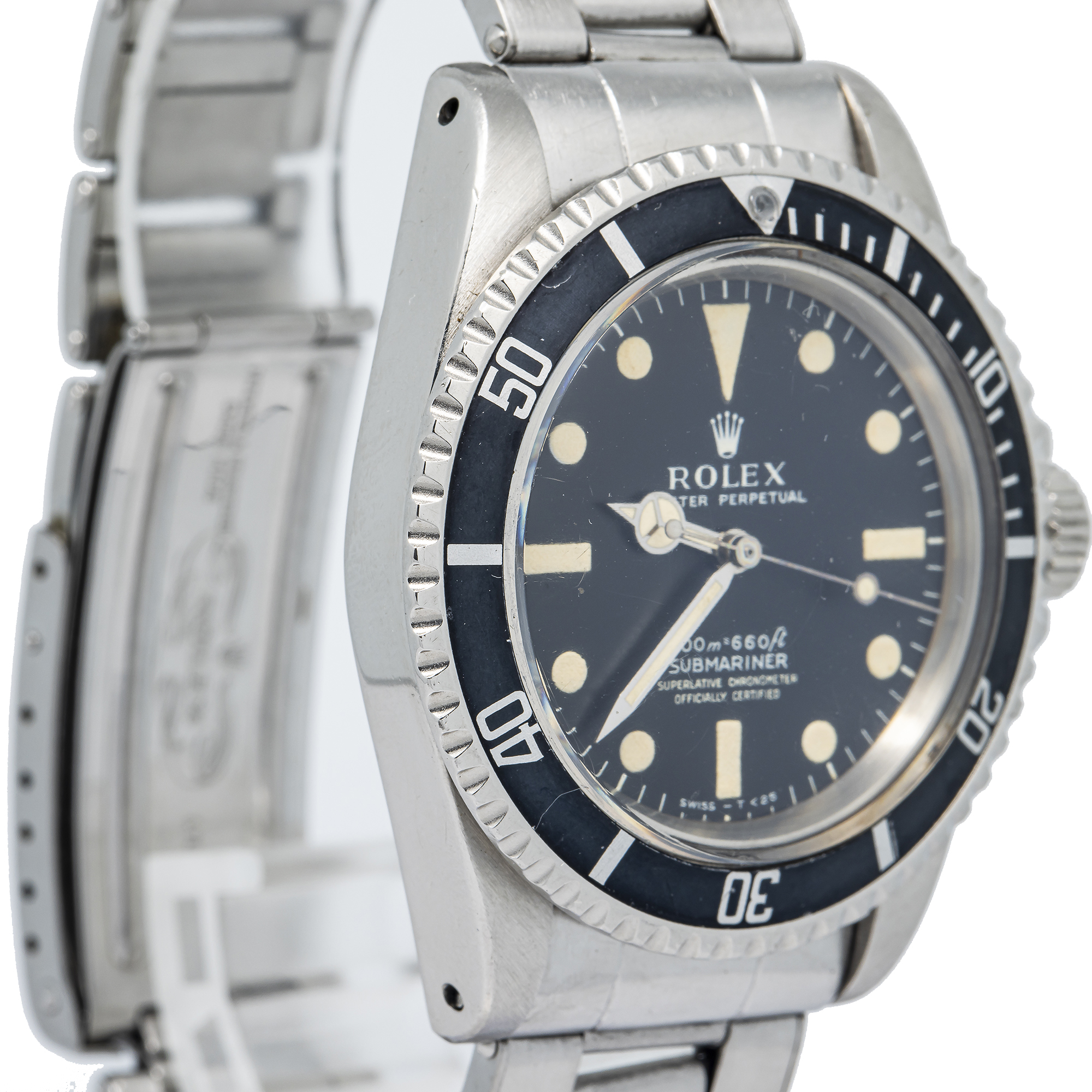 Rolex Submariner 5512 1970 2.4 Million Patina Matte Vintage Rivet
