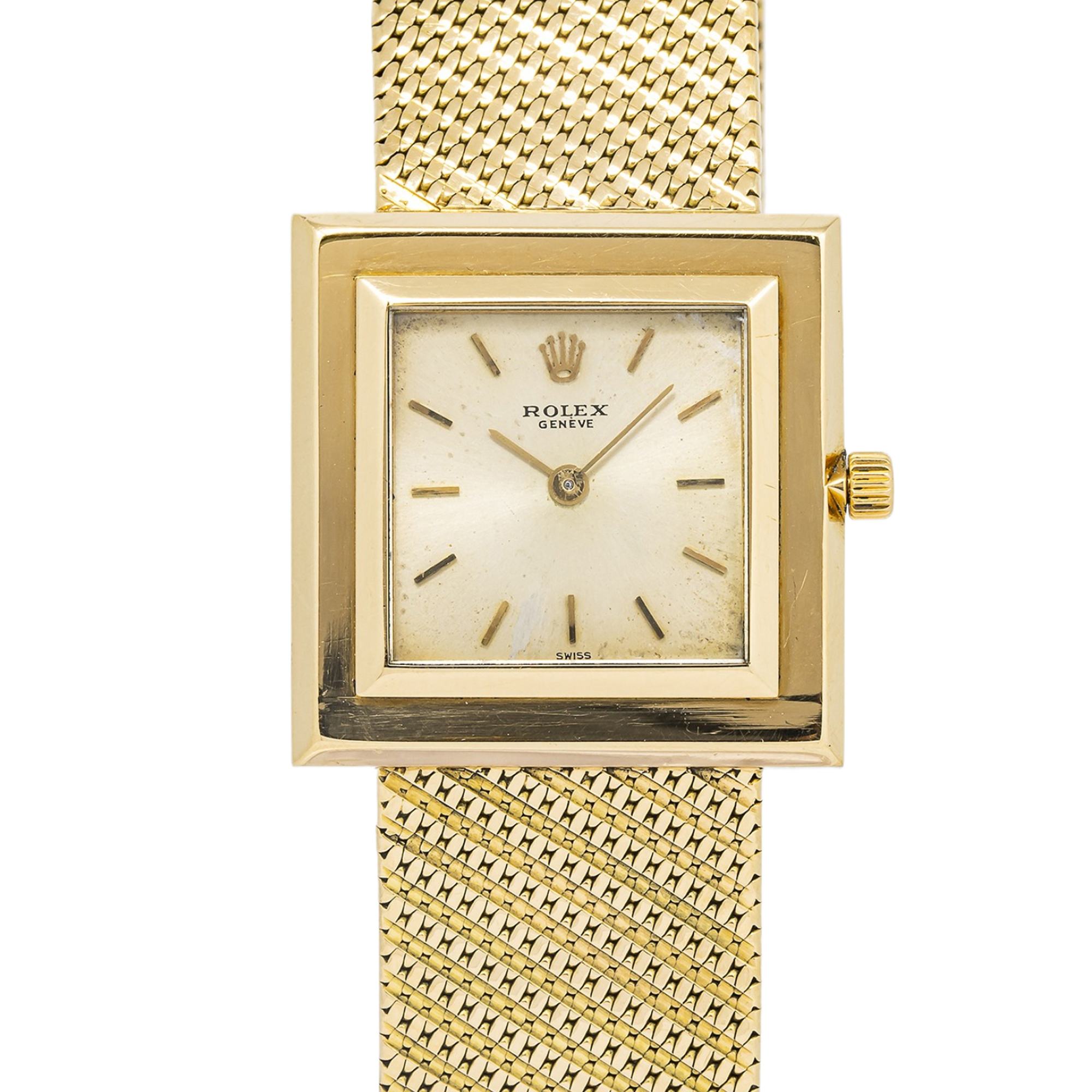 Rolex Vintage 22961 18K Manual Winding champagne Dial Unisex's