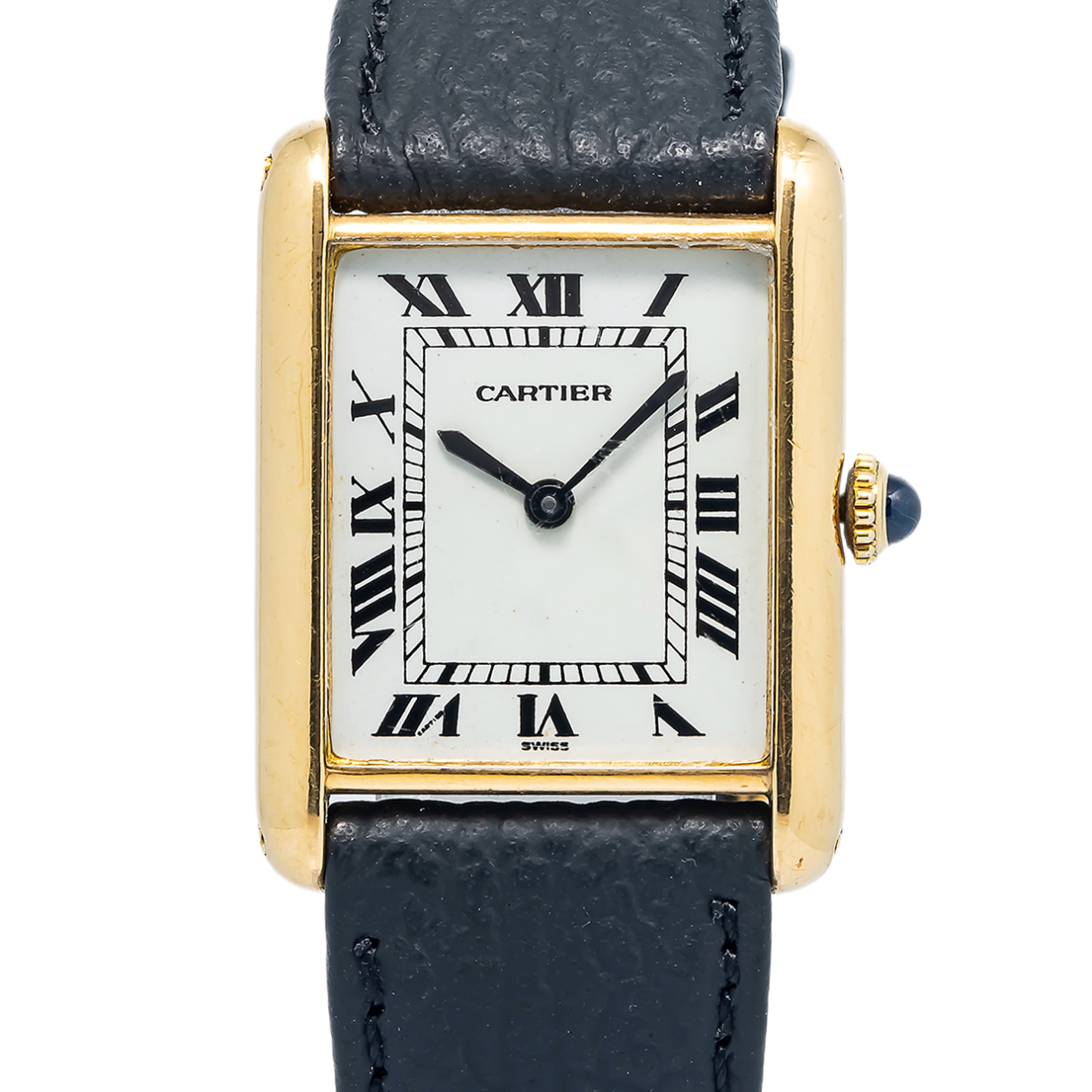 Cartier Tank Louis 78086 18k Yellow Gold Manual White Dial Unisex