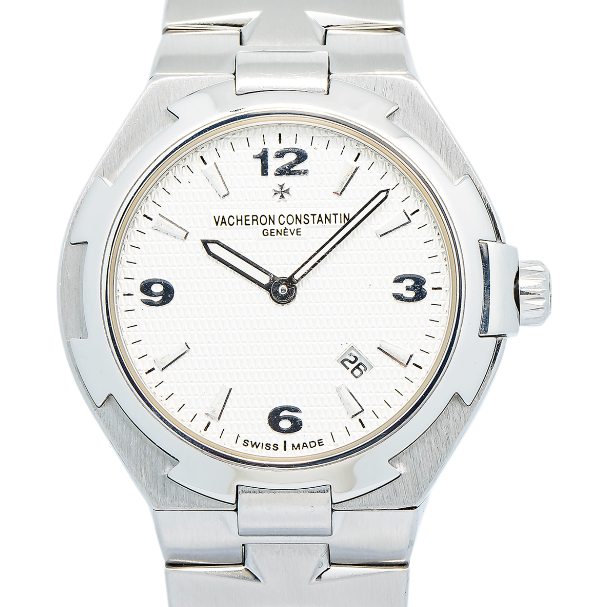 Vacheron Constantin Overseas 25250 Quartz SS White Dial Unisex