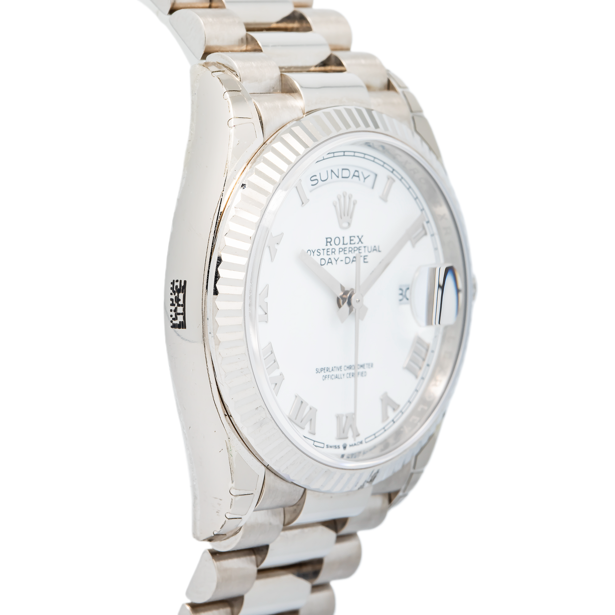 Rolex Day-Date 128239 18K White Gold Auto President White Roman