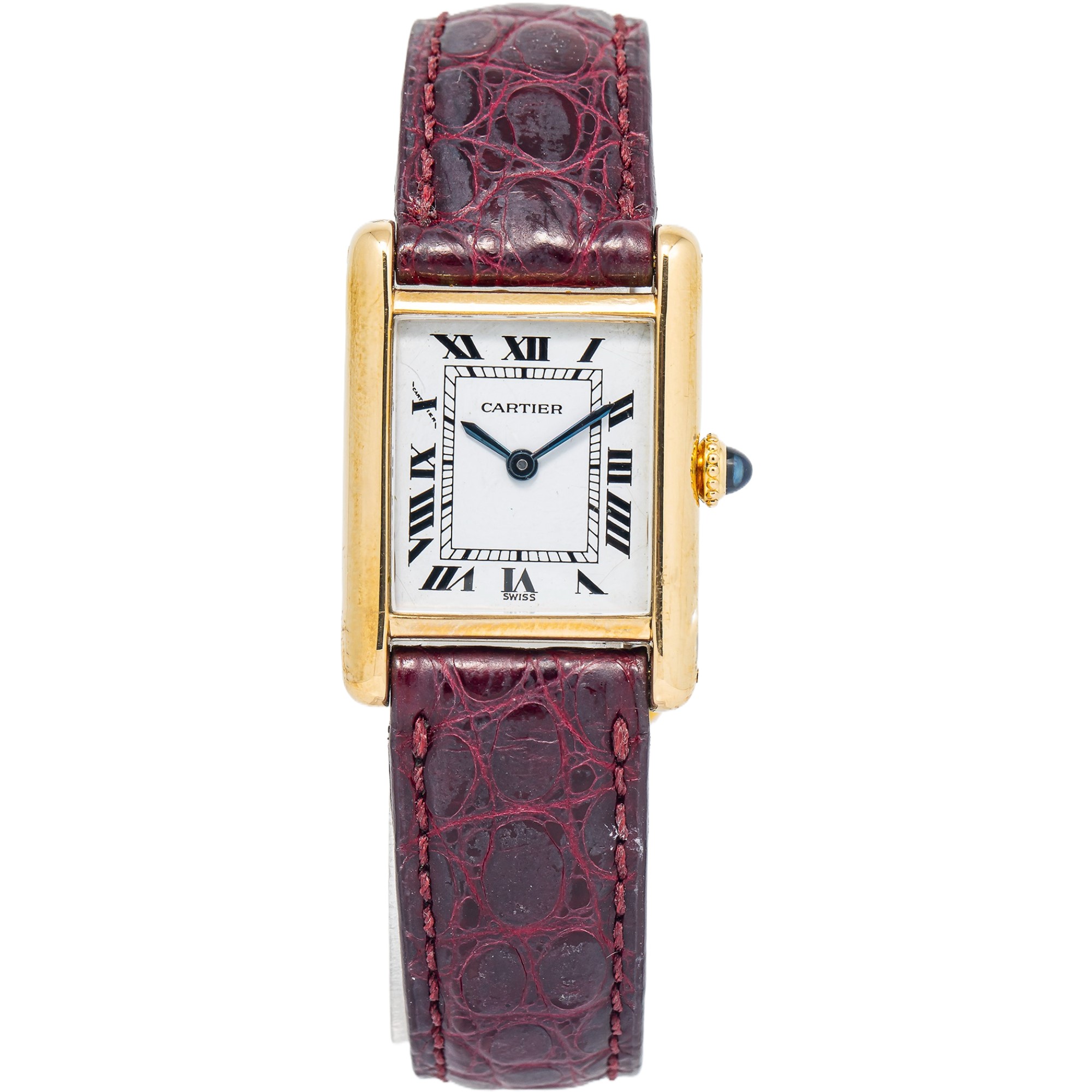 Cartier Tank Louis 78087 18k Yellow Gold Manual Winding Ladies