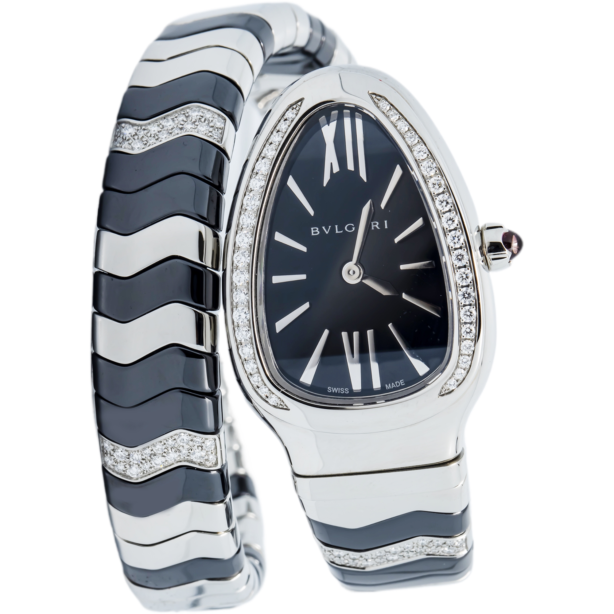 Bvlgari Serpenti 102129 2017 Complete Stainless Steel Black Bvlgari Serpenti 102129 2017 Complete Stainless Steel Black