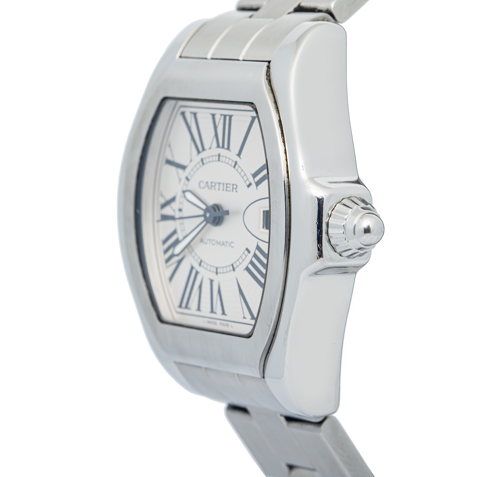 Cartier Roadster 3312 W6206017 Stainless Steel Silver Dial Quartz